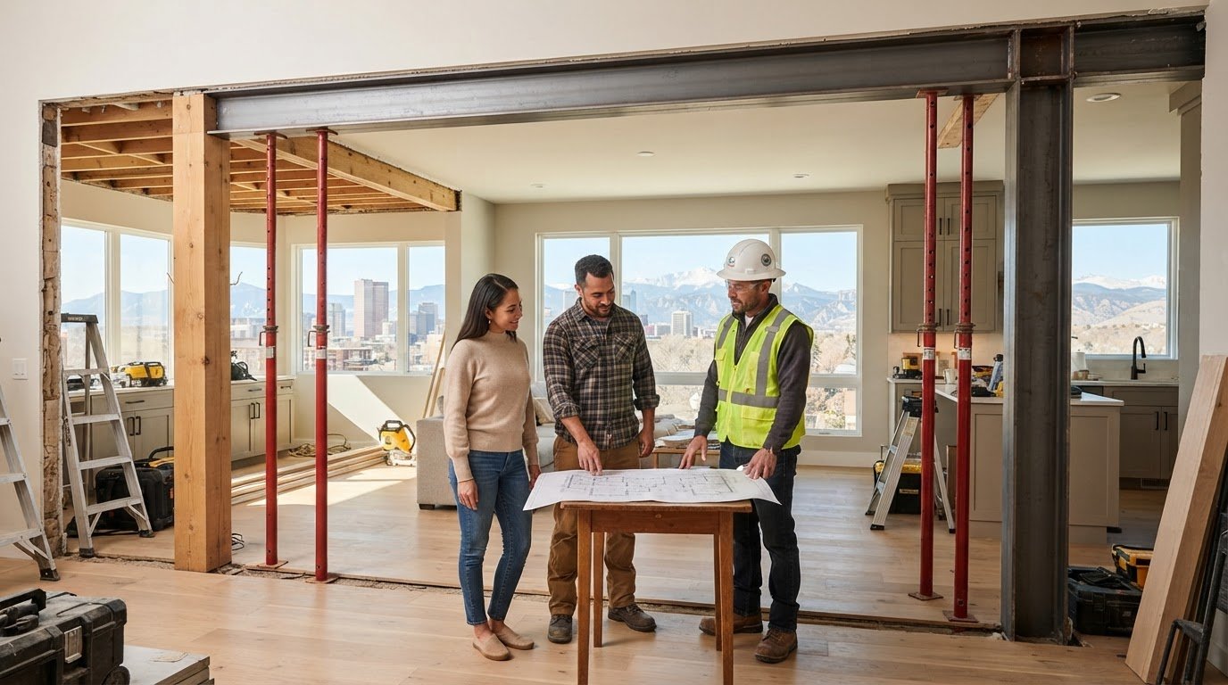 Load-Bearing Wall Removal in Denver: A Guide to Safe, Well-Planned Openings