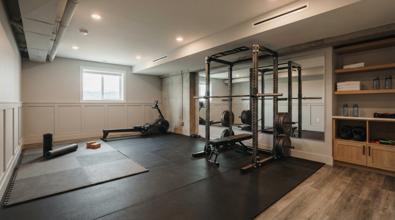 Basement finishing for a Denver home gym: costs and choices
