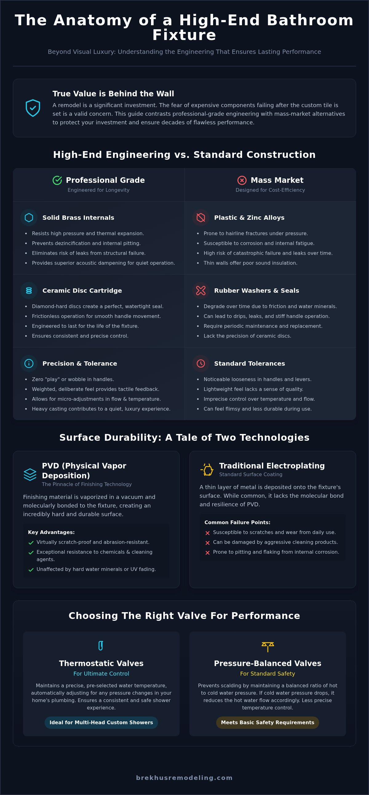 High-End Bathroom Fixtures: The Engineering of Luxury and Performance infographic