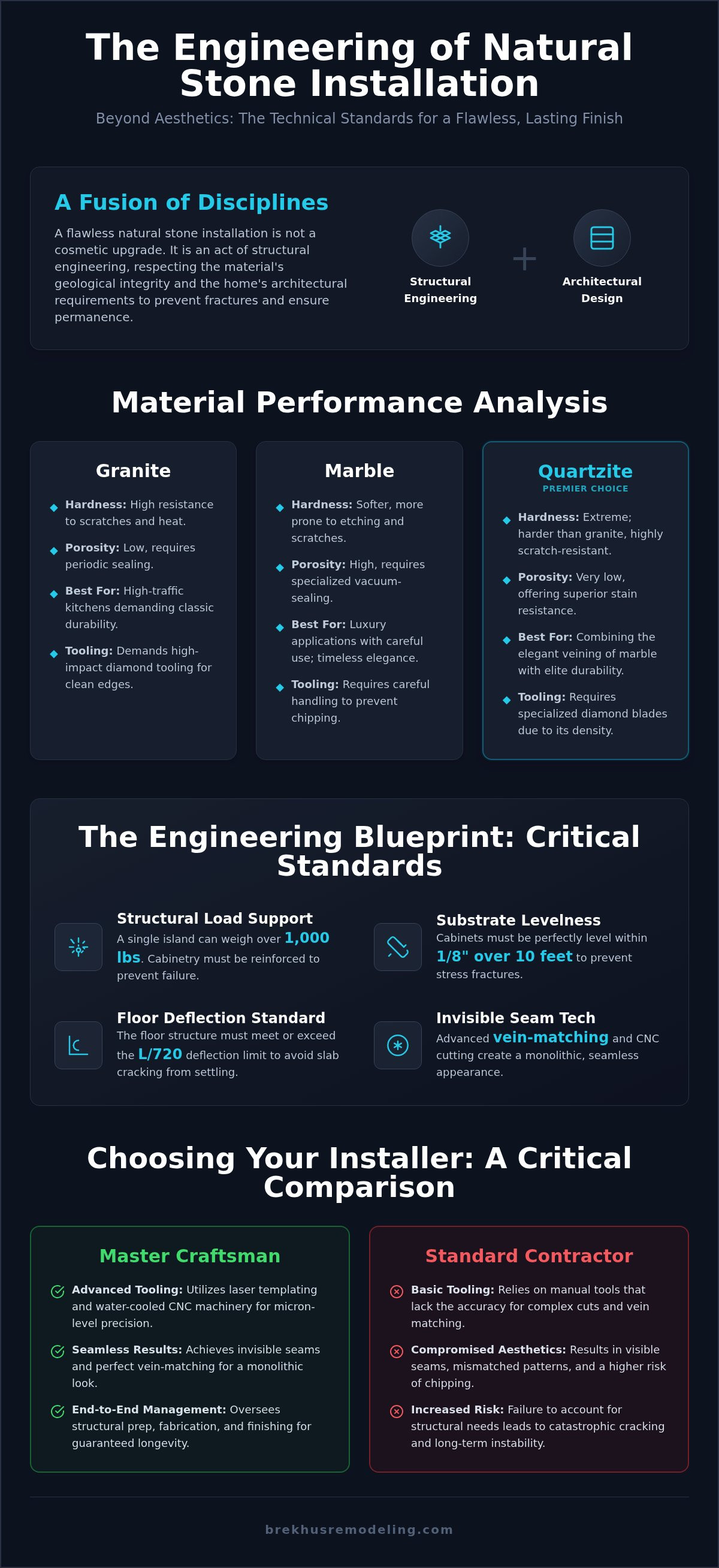 Natural Stone Countertop Installers: The Standard for Precision in Denver (2026) infographic